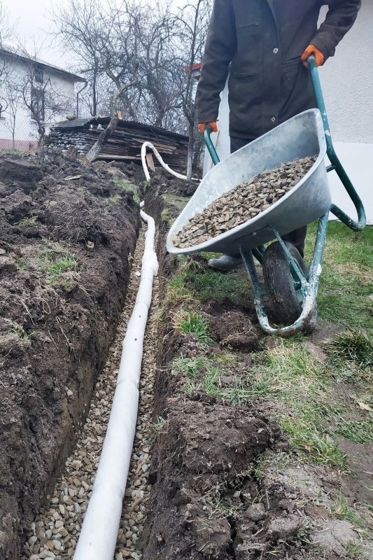 French Drain Construction
